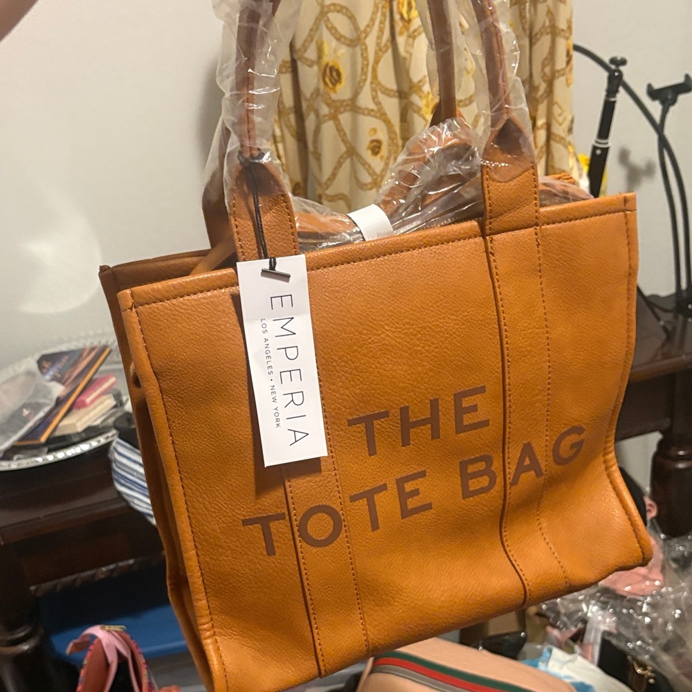 The Tote Bag - Tan Leather Tote for Women